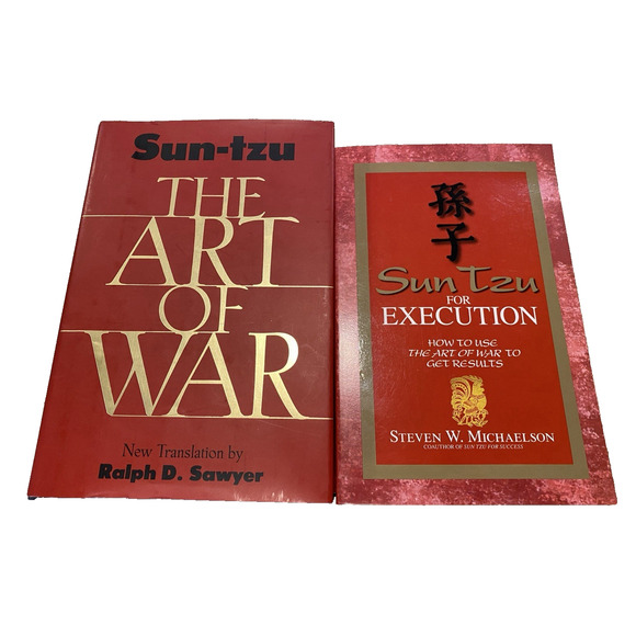 Lot of 2 Sun Tzu Books: The Art of War -R Sawyer & For Execution -S Michaelson - Picture 1 of 2